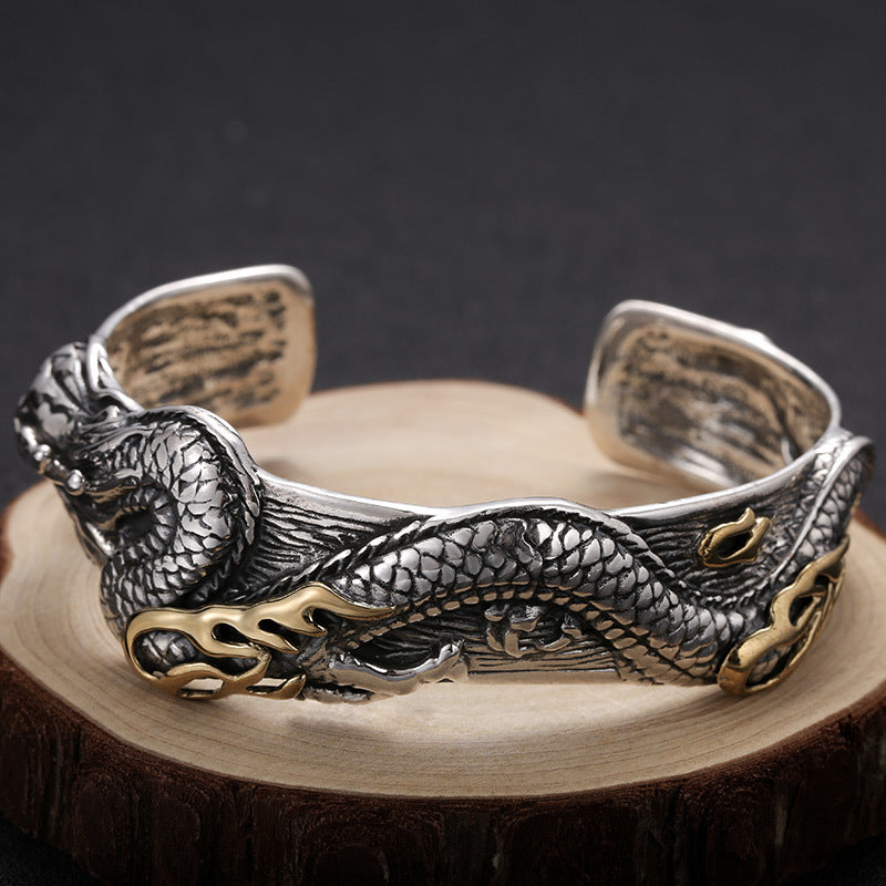 Bracelet rétro classique dominatrice en marcassite pour hommes et femmes