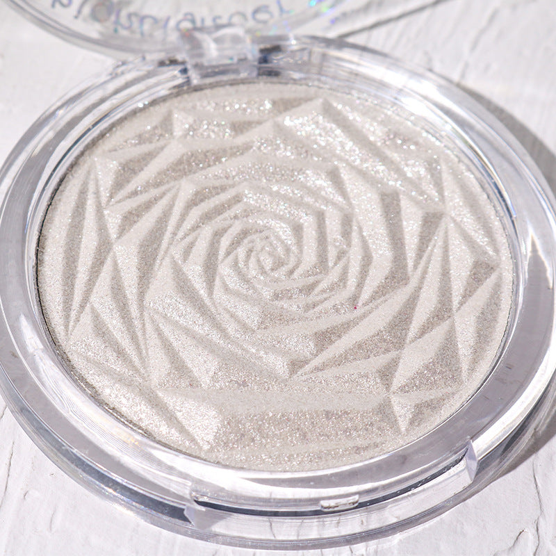 Palette Rose Diamond Illuminateur Poudre Blush pour éclaircir et faire briller