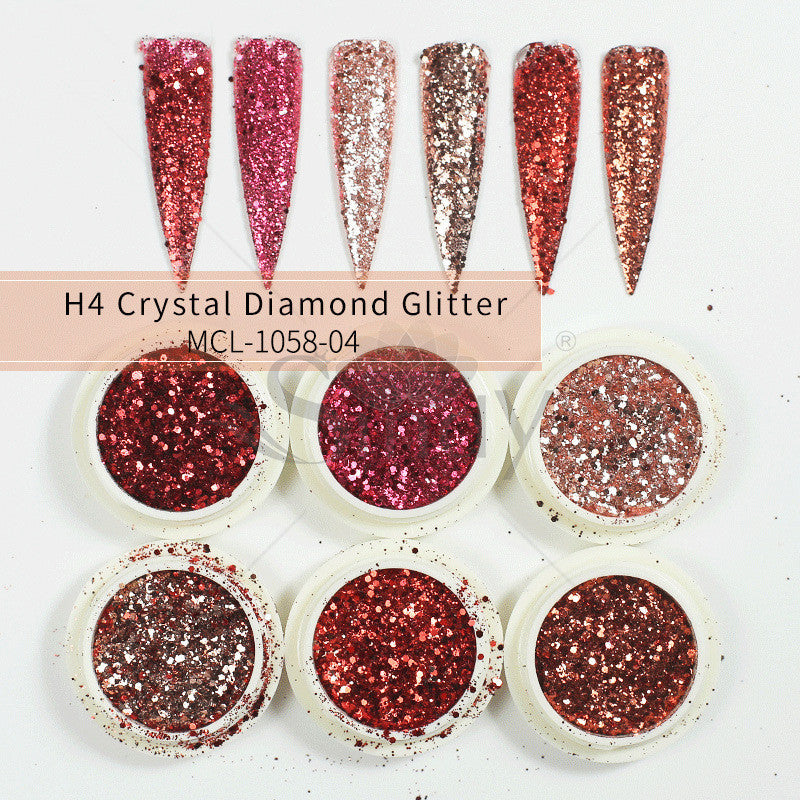 Poudre à Ongles Sirène Aurore Effet Paillettes