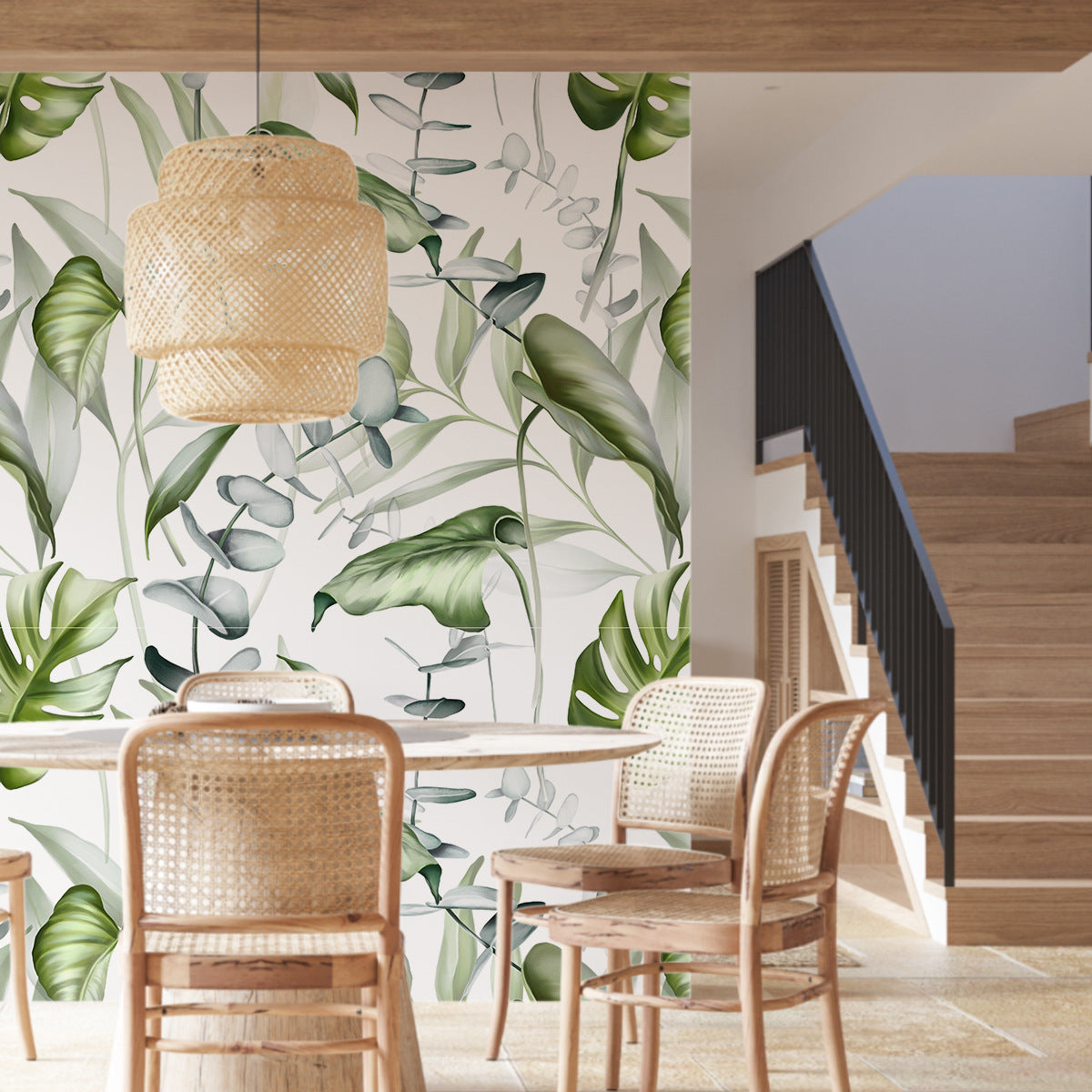 Plant Flower Pattern Pvc Wallpaper Self-adhesive Wallpaper