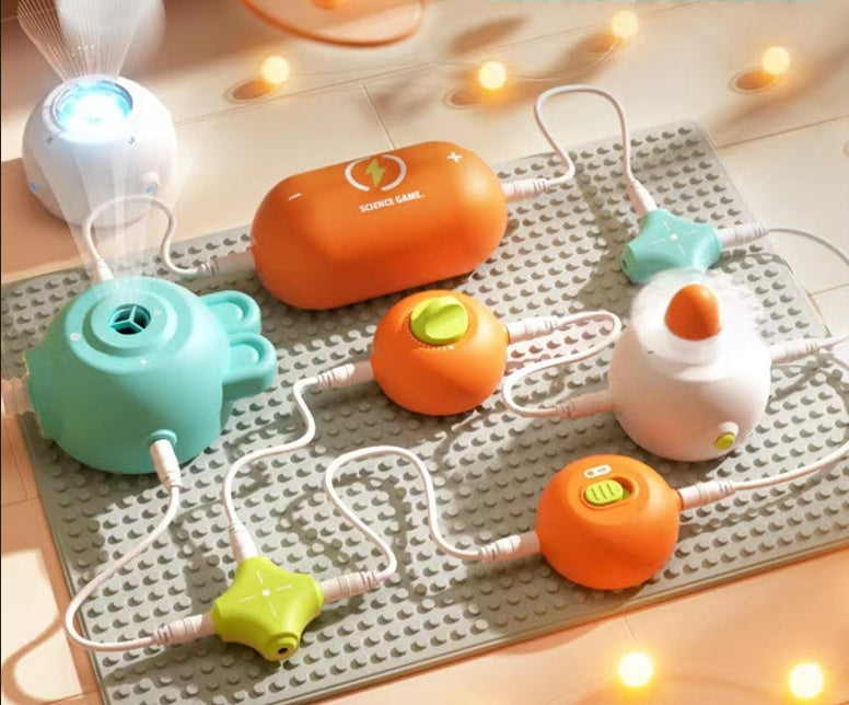 Science Experiment Electronic Bricks Circuit Assembling Children's Toys Suit