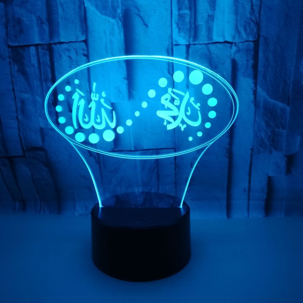3D Usb Led Night Light With Touch Button