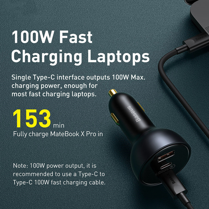 Exclusive Car Charger 160W Set Fast Charge Cigarette Lighter