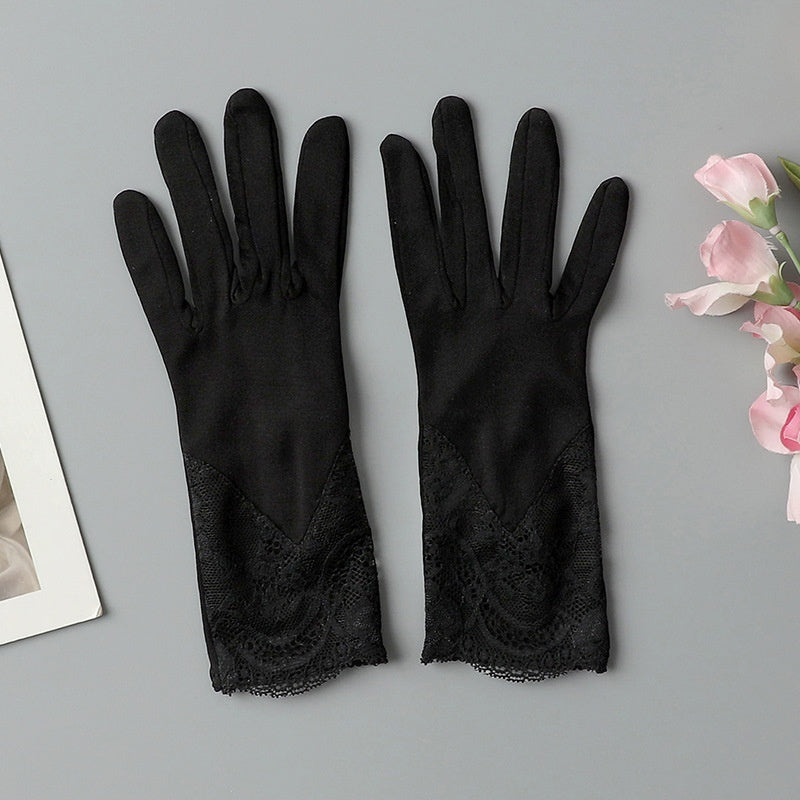 Gants de nuit en dentelle pour femmes