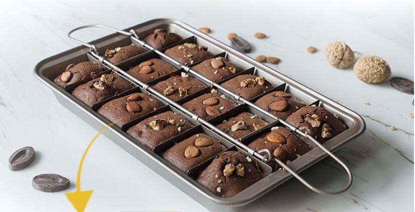 Molde para hornear brownies Molde para pasteles Molde cuadrado para hornear pan