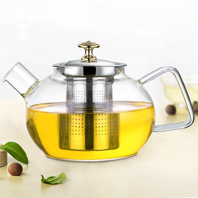 Thickened High Borosilicate Glass Teapot