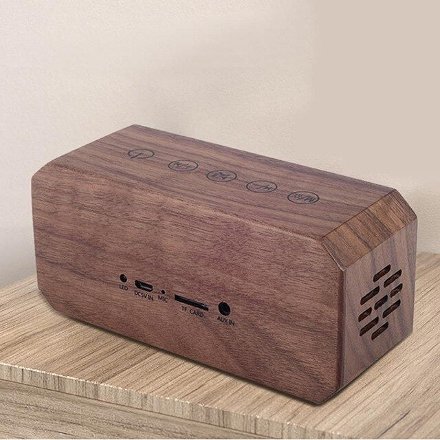 Retro Clock, Alarm Clock, Voice Broadcast, Card Radio Speaker