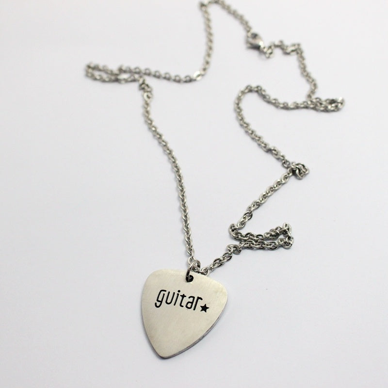 Collier Hip Hop Rétro Simple en Acier Titane pour Homme