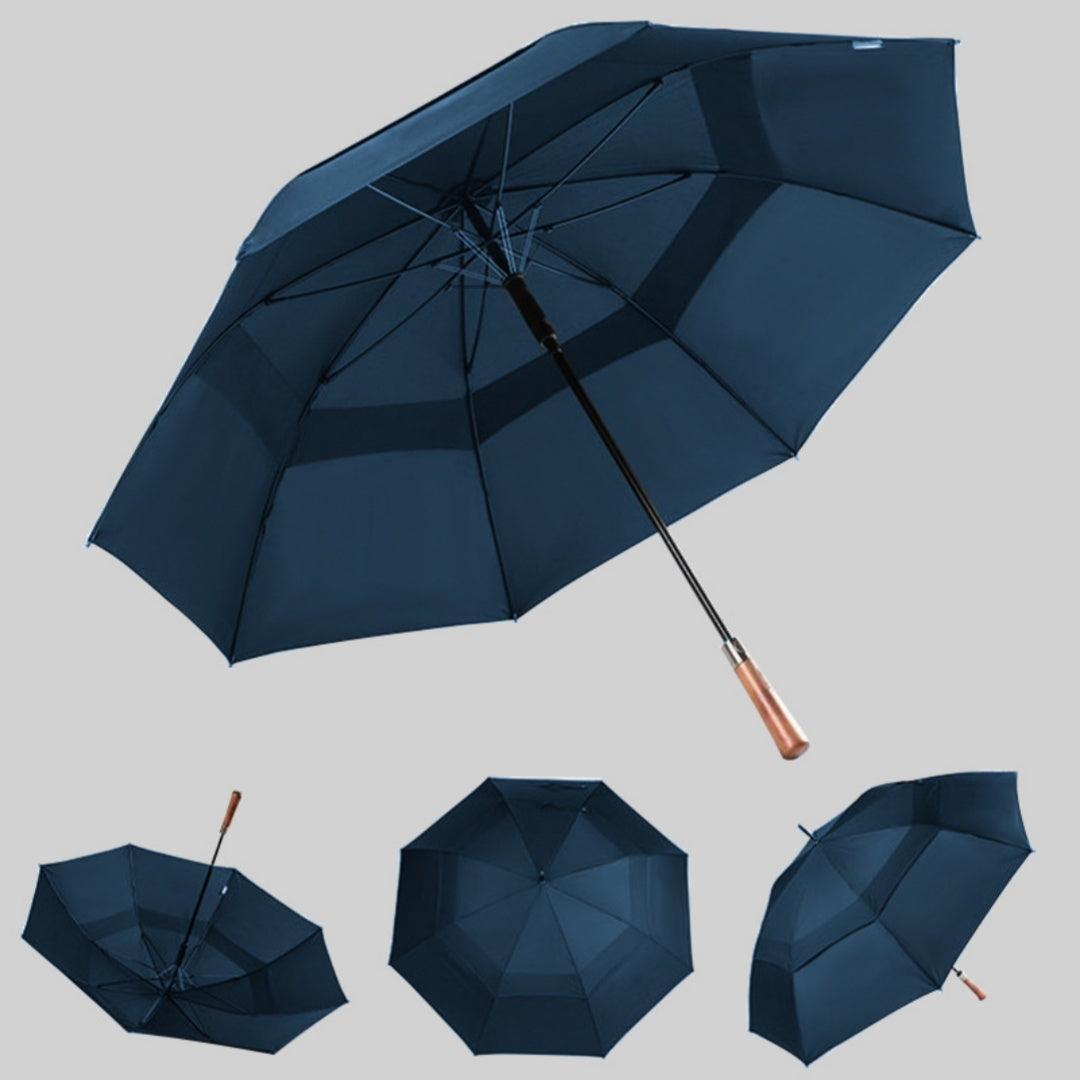Parapluie automatique long et droit rétro