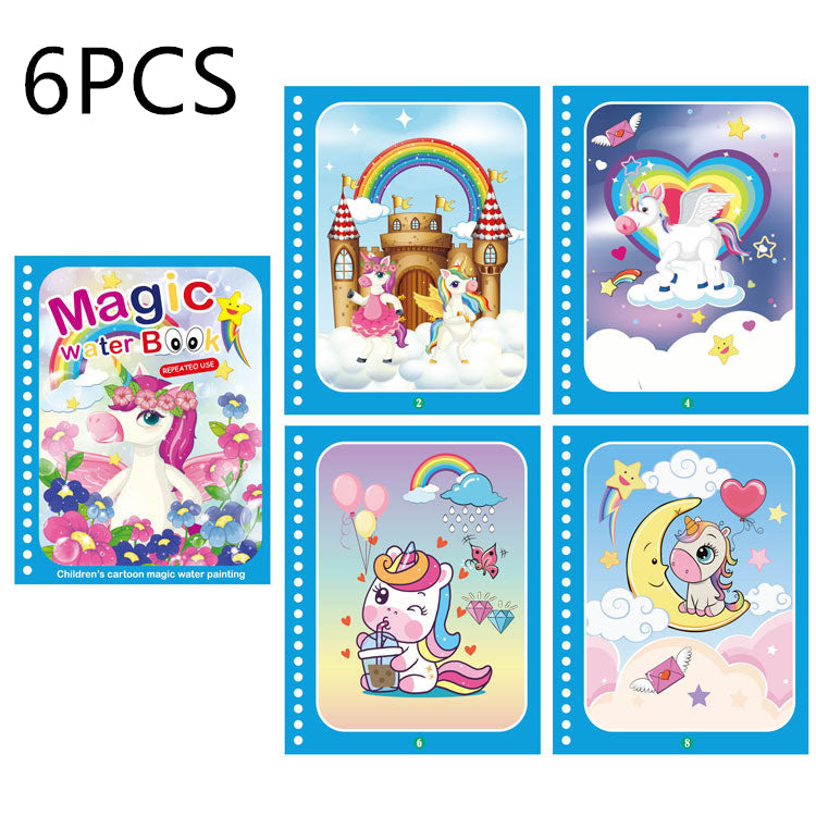 Children's Creative Magic Water Painting Book