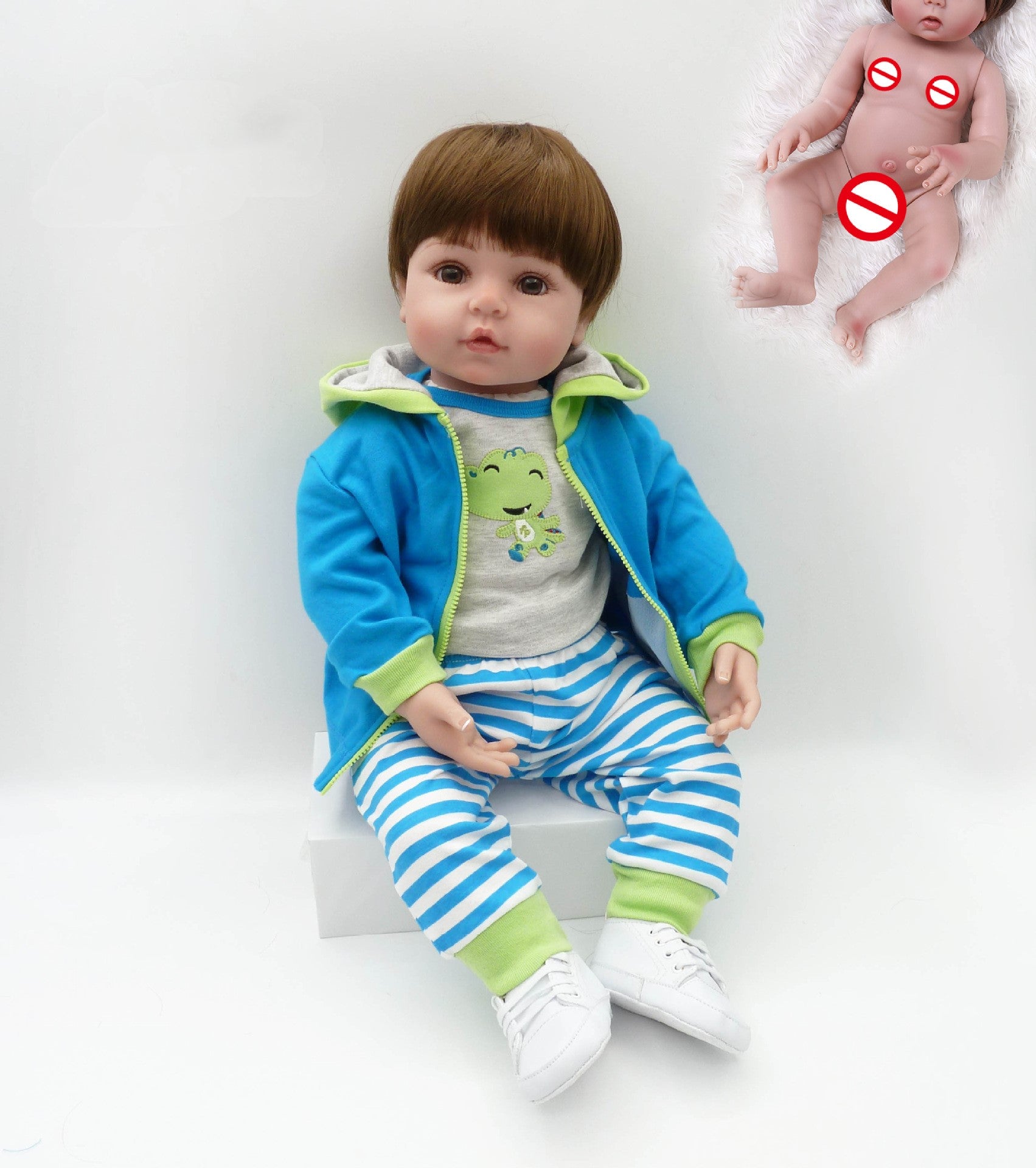 Full glue can enter water simulation baby doll