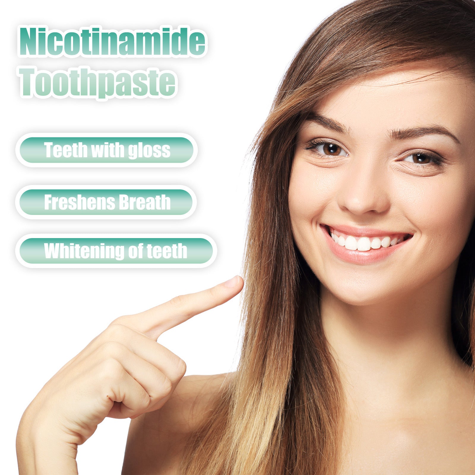 Dentifrice à la Nicotinamide Nettoyant Éclaircissant