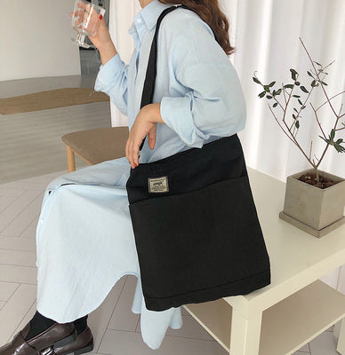 Crossbody Japanese large-capacity canvas bag