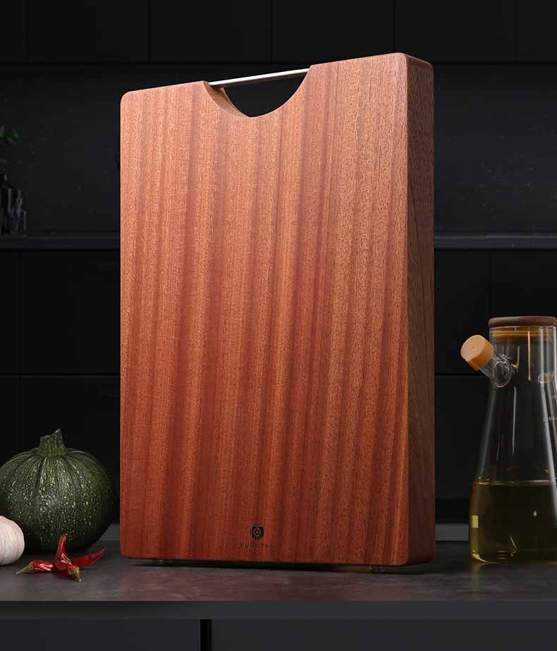 Planche à découper antibactérienne simple en ébène pour la maison