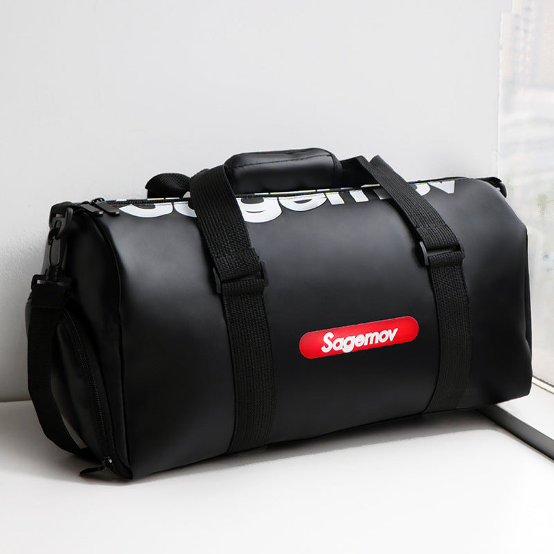 Sac de voyage en cuir synthétique grande capacité bandoulière sport