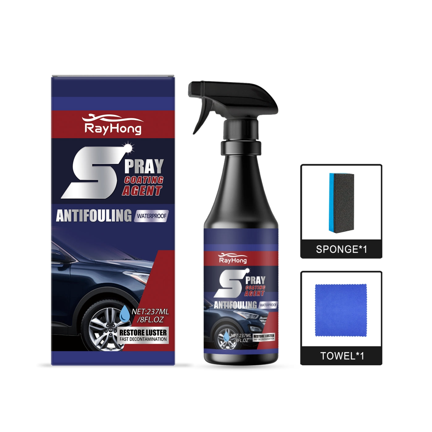 Revêtement Nano en Spray pour Peintures Automobiles : Décontamination, Noircissement et Éclat.