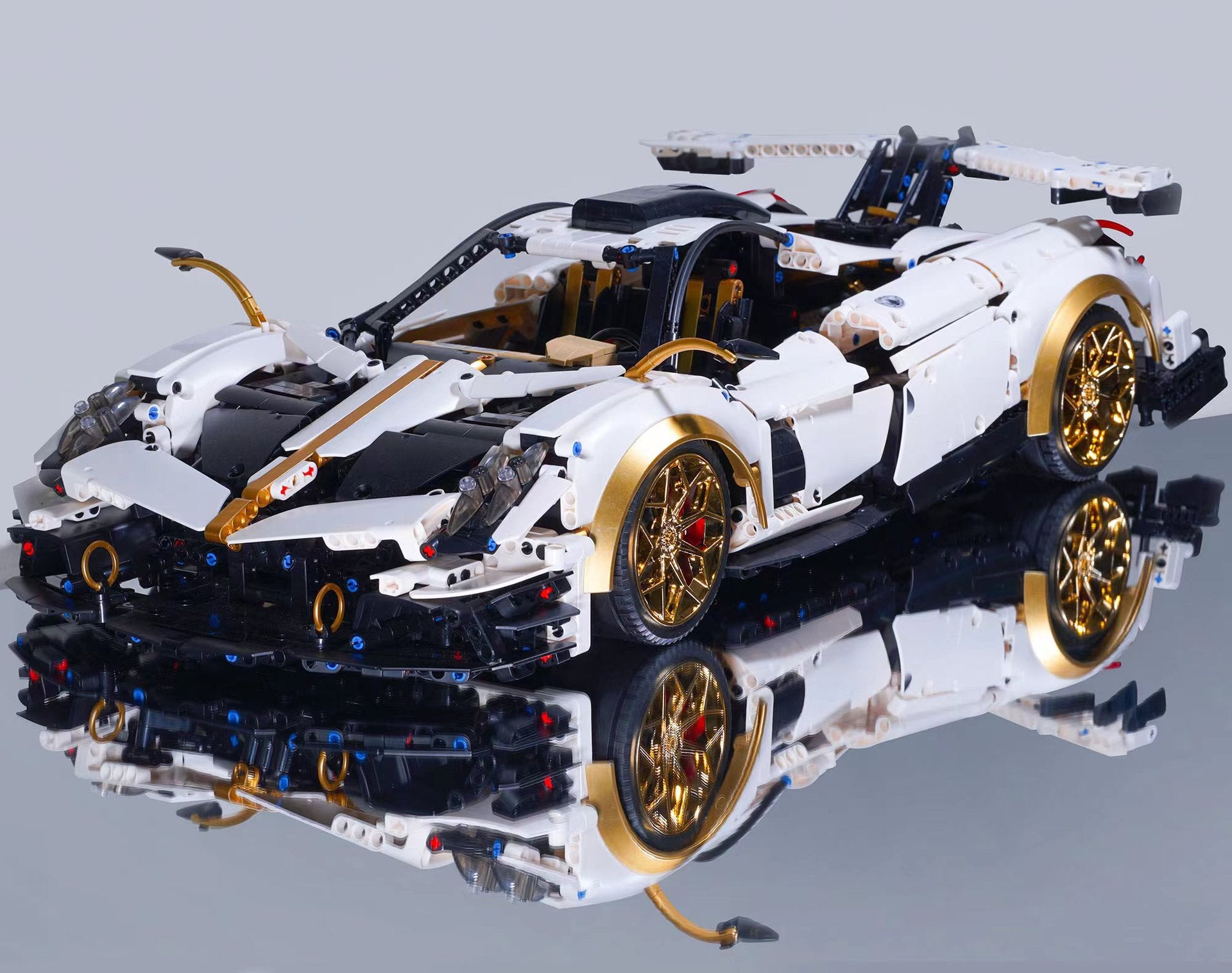 Assembled Sports Car Building Blocks Toy Suit