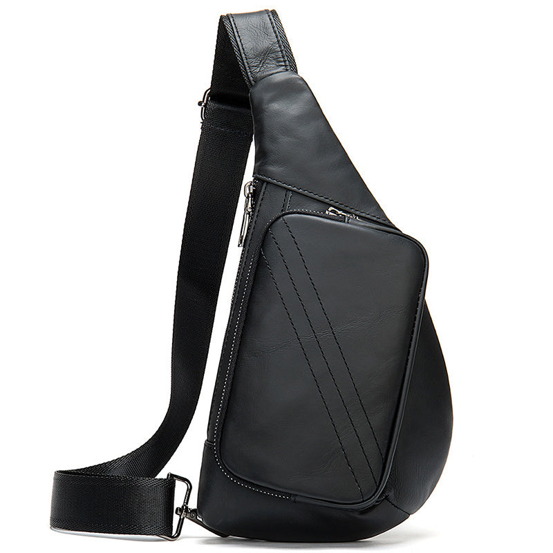 Sac de Poitrine en Cuir Vintage pour Homme