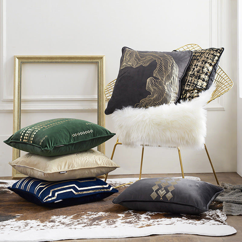 Oreiller bronzant en velours, modèles explosifs Amazon, décoration douce pour la maison, taie d'oreiller, housse de coussin de canapé, taie d'oreiller personnalisée
