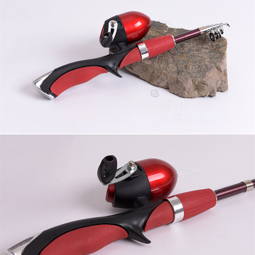 Portable Gun-type Inner Reel Ice Fishing Closed Fishing Road Rod Set