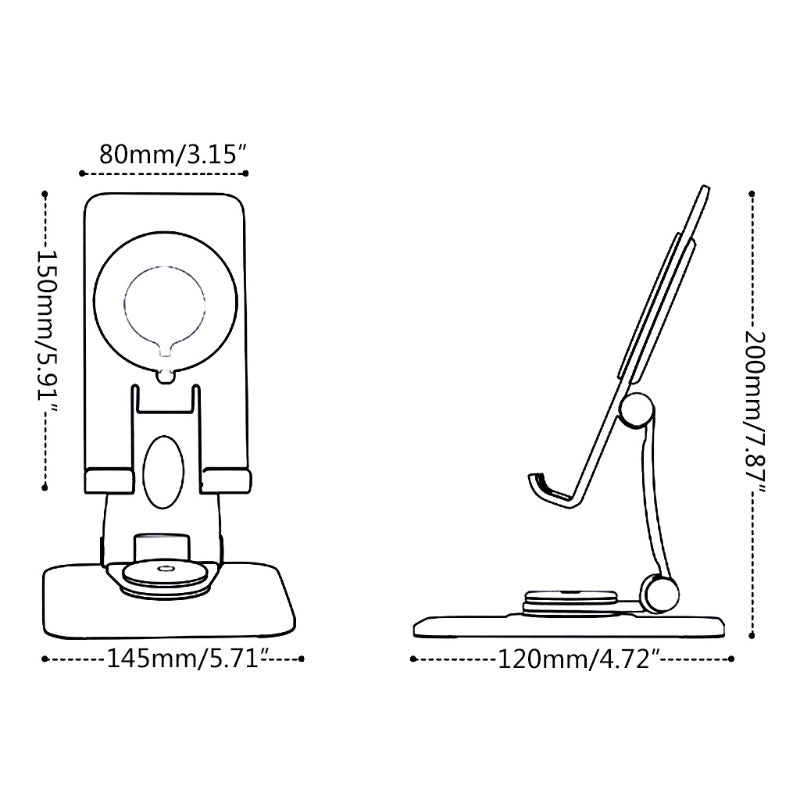 Tablet PC Desktop Lazy Support Frame Can Be Folded