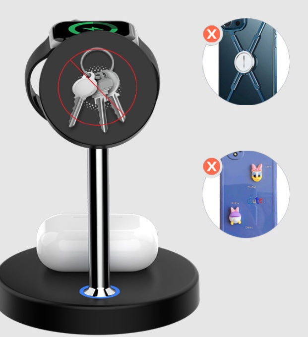 New Three-in-one Magnetic Wireless Charger For Mobile Phone Charging