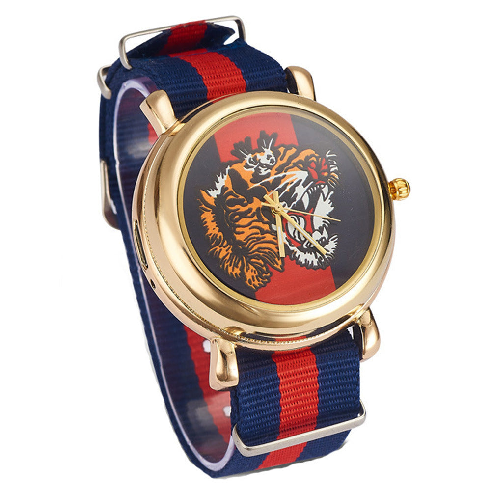 Cigarette Lighter Quartz Canvas Watch