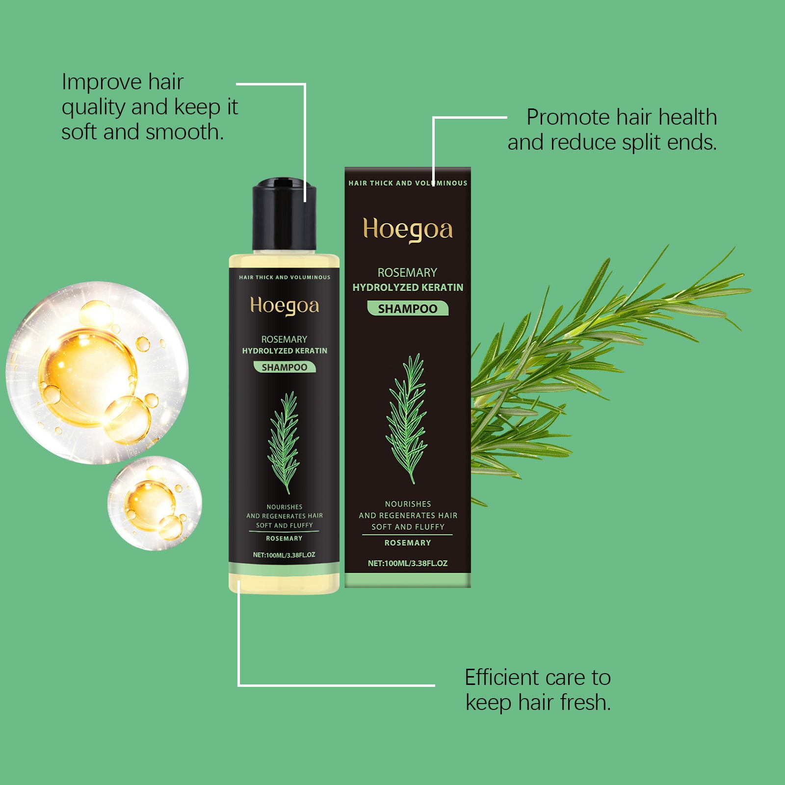 Shampooing Volumateur et Nourrissant Contrôle du Sébum Herbal Essence
