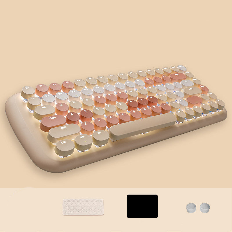 Fashion Green Axis Gaming Wired Mechanical Keyboard