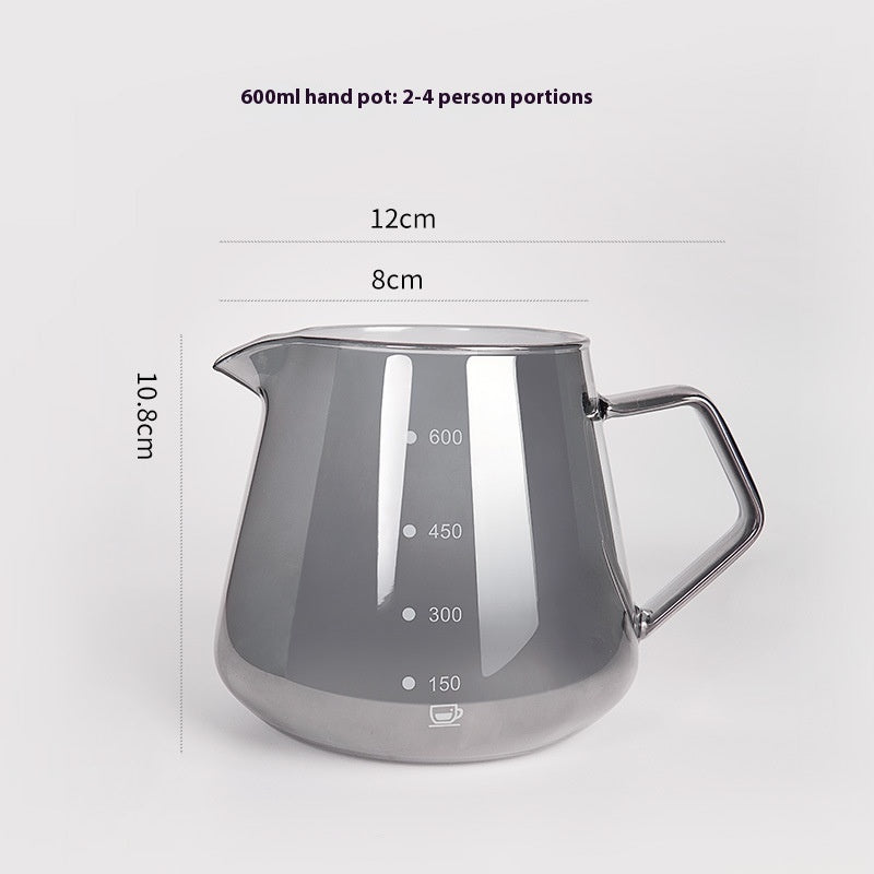 Hand Made Coffee Maker Dripper Filter Cup Suit Borosilicate Glass