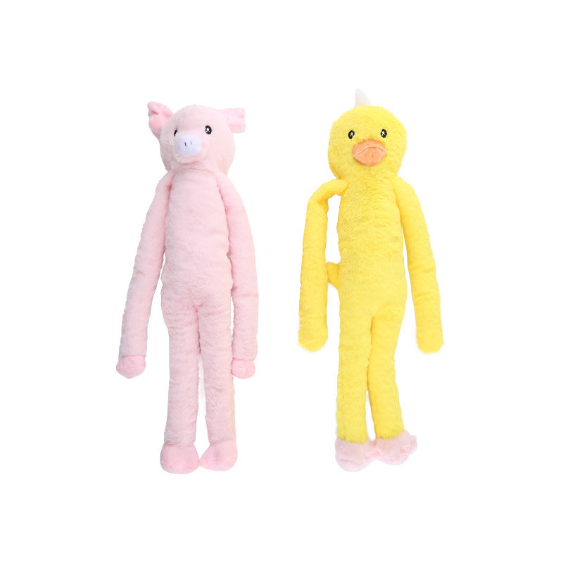 Jouets pour chiens en peluche sonores interactifs avec papier bruissant Golden Retriever grand chien compagnon jouet à mâcher pour nettoyer les dents des animaux de compagnie