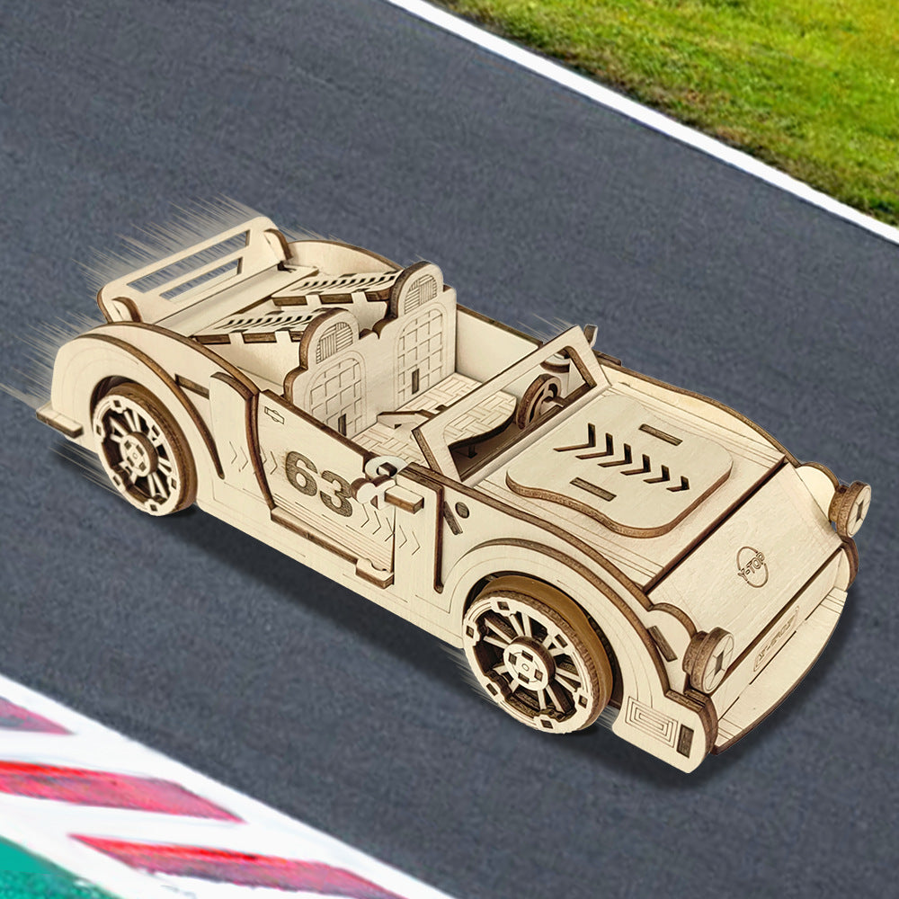 Children's Pull Back Toy Car Hand-assembled