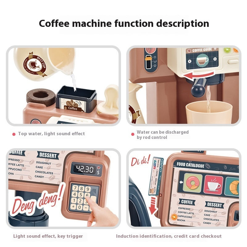 Children's Toy Play House Cashier Coffee Machine Assembly
