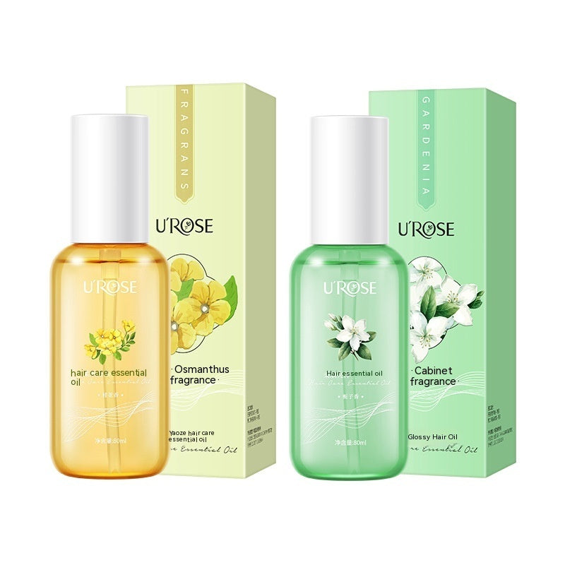 Huile essentielle capillaire adoucissante et brillante Anti-frisottis, sèche et lisse, et bouclée brillante