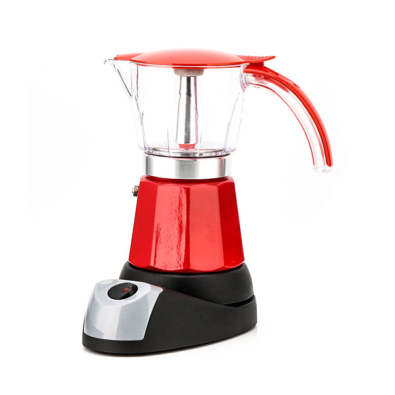 Appareil de préparation de café Moka Pot électrique octogonal en aluminium