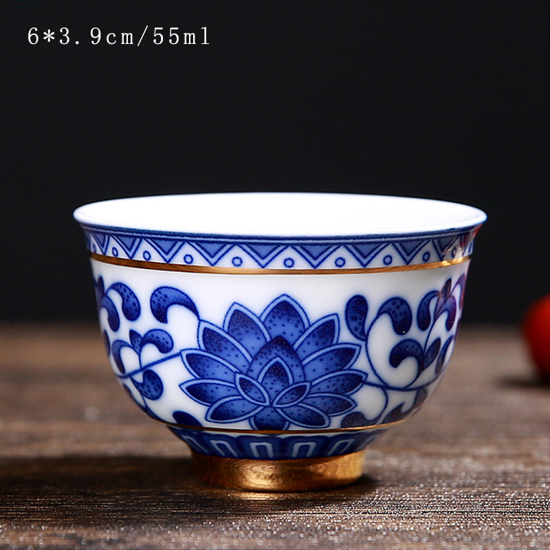 Dessous de verre en céramique chinoise vintage pour service à thé