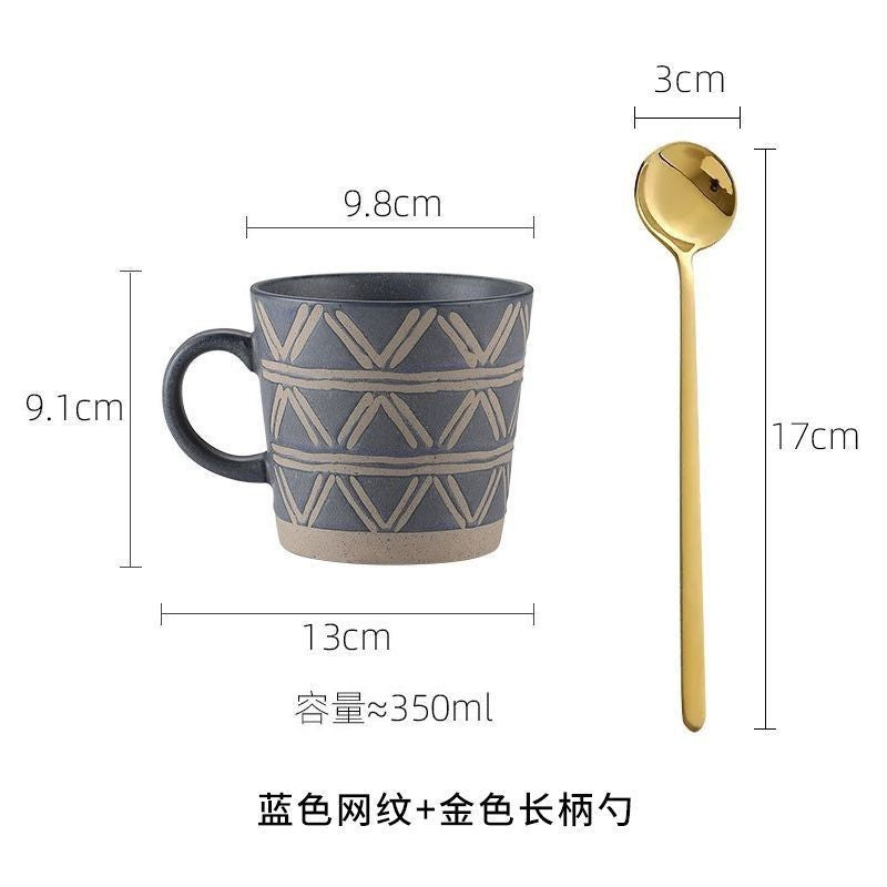 Tasse à café en grès pour couple