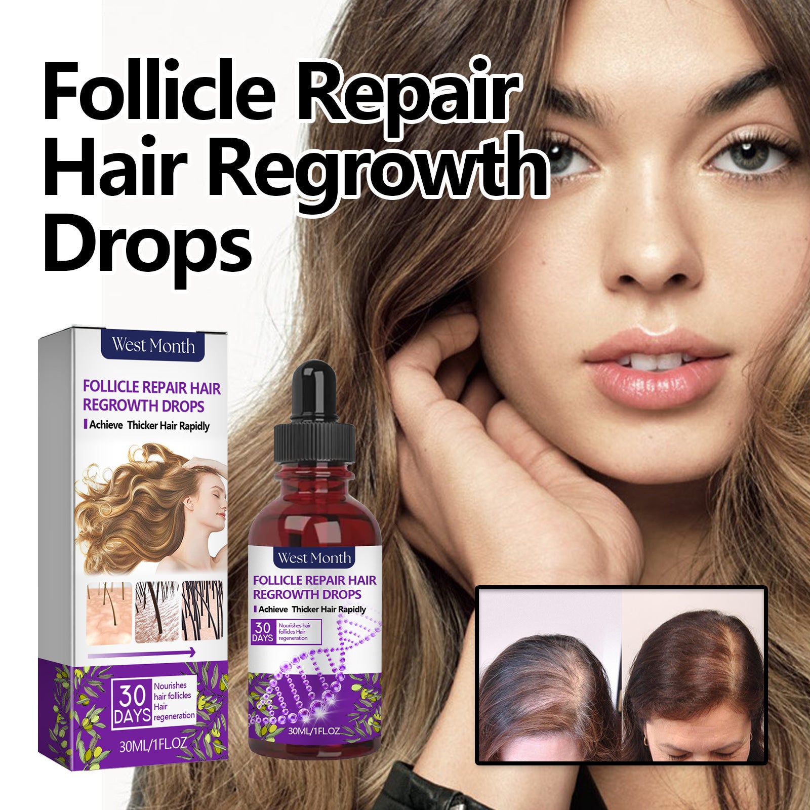 Sérums fixateurs anti-chute pour cheveux épais et forts