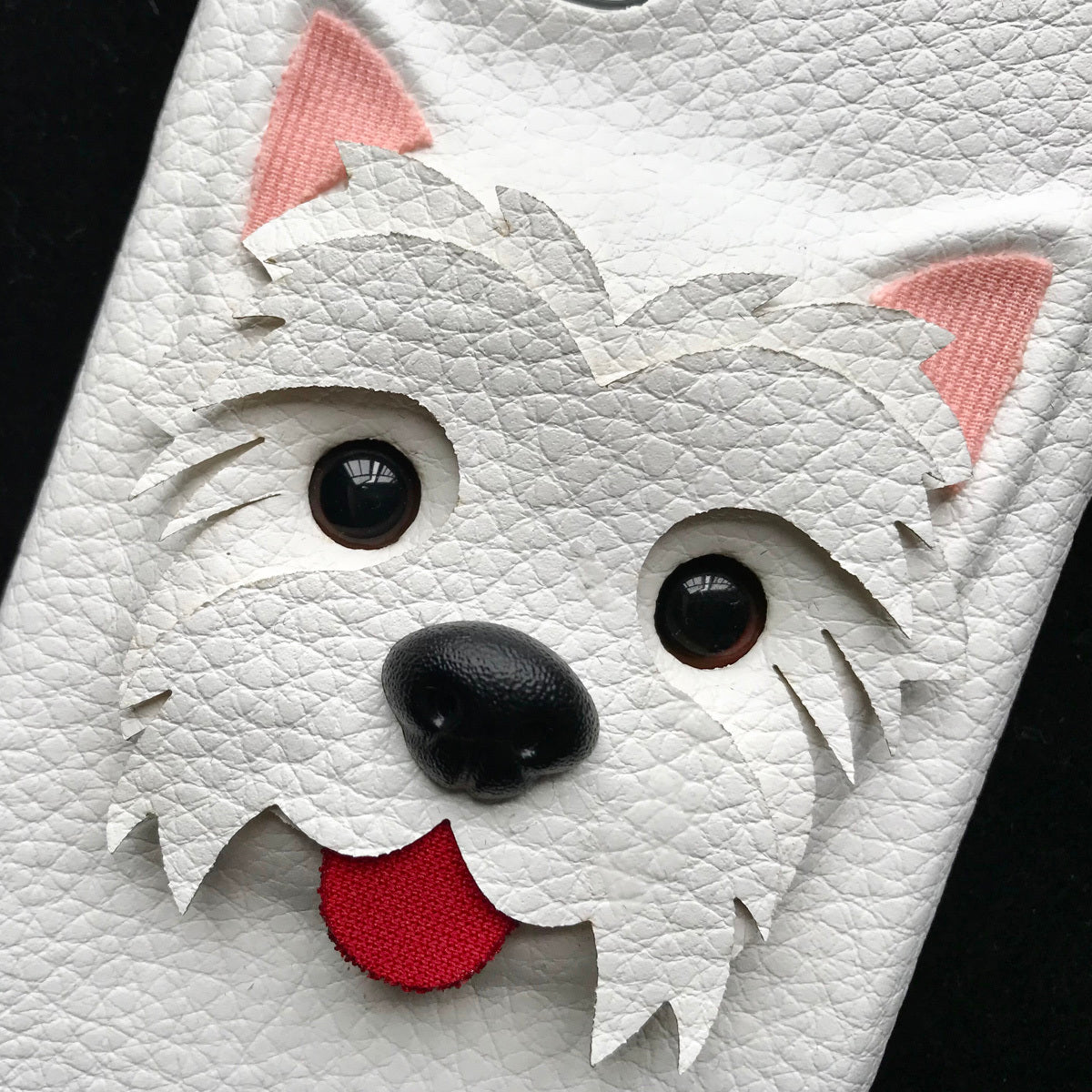 Cute PU Dog All-inclusive Phone Case Protective Case