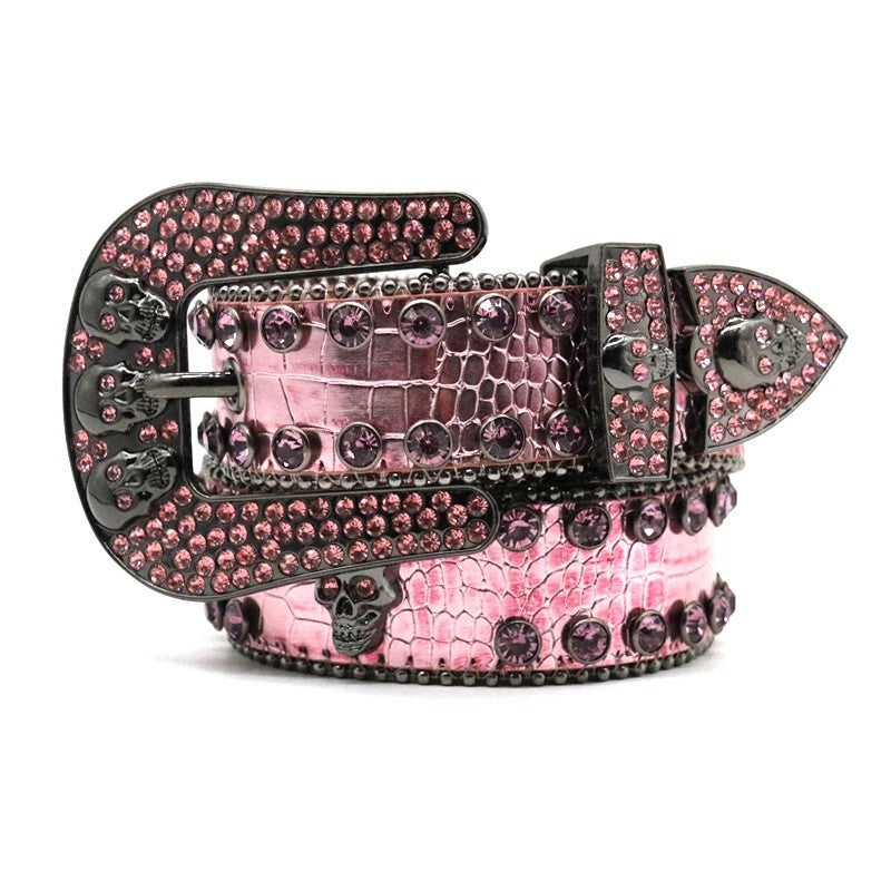 Ceinture Diamant Personnalité Mode Couleur Canon