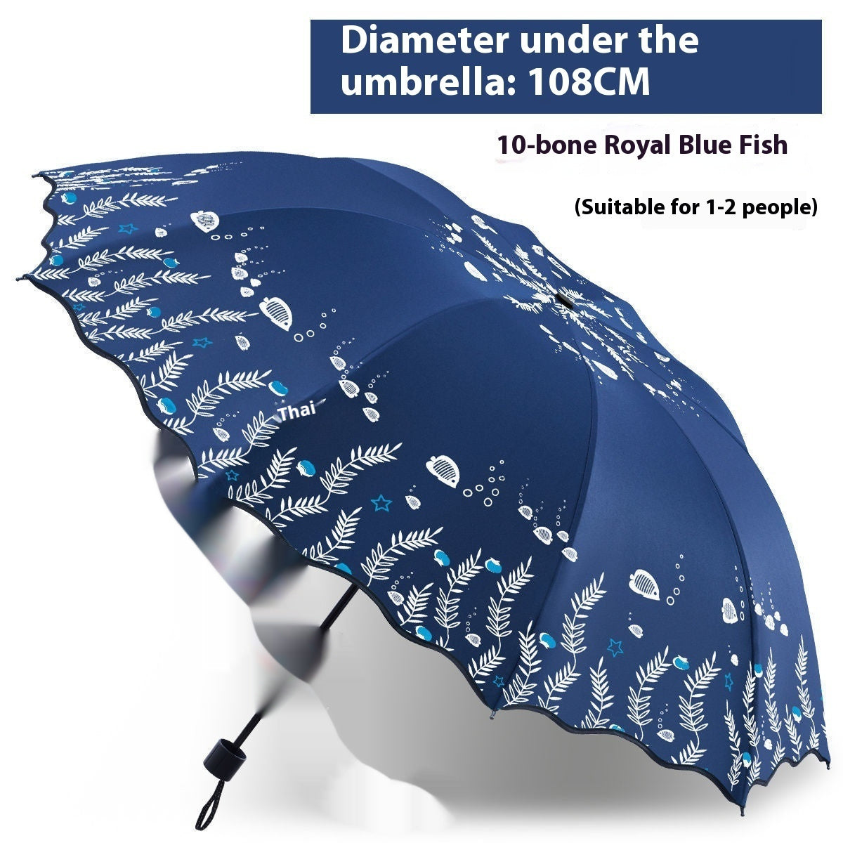 Umbrella Large Double Dual-use Folding Ten-bone Reinforced Sun Umbrella