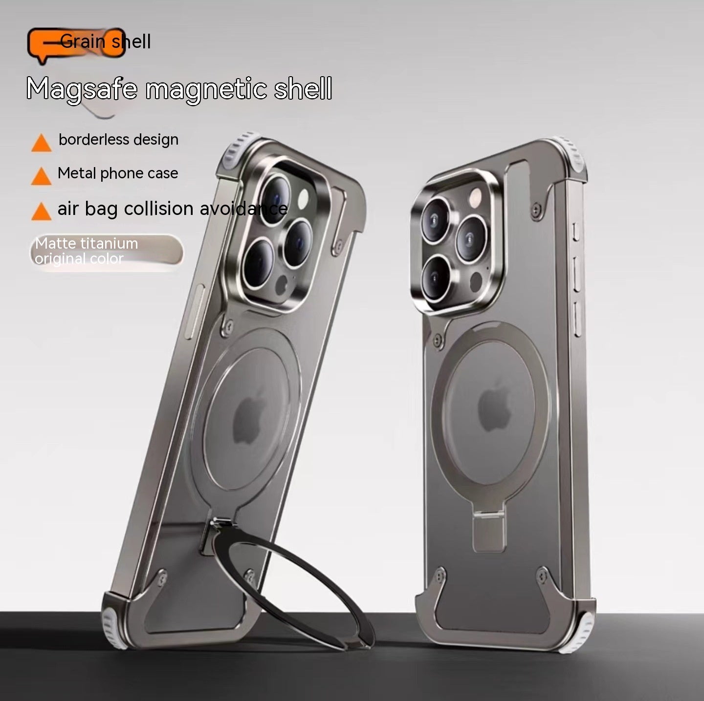 Metal Anti-fall Airbag Magnetic Phone Case