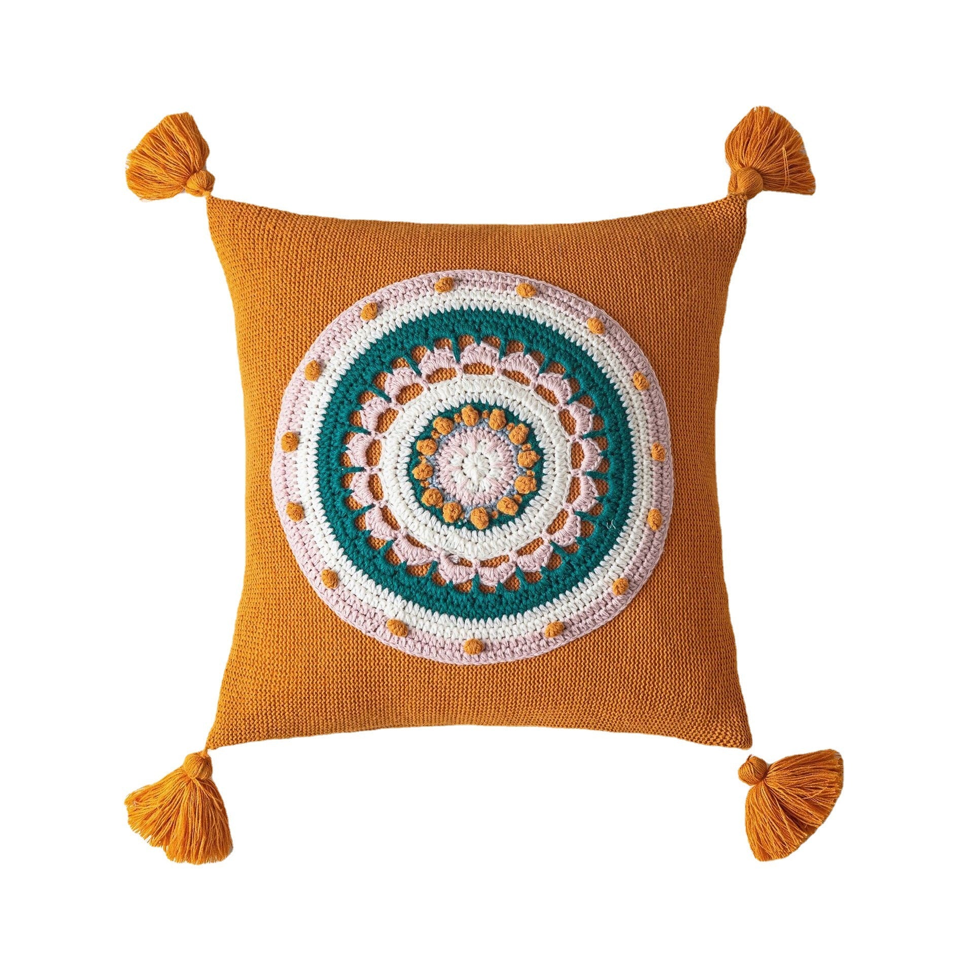 Household Tassel Knitted Pillow Cover Sofa Cushion
