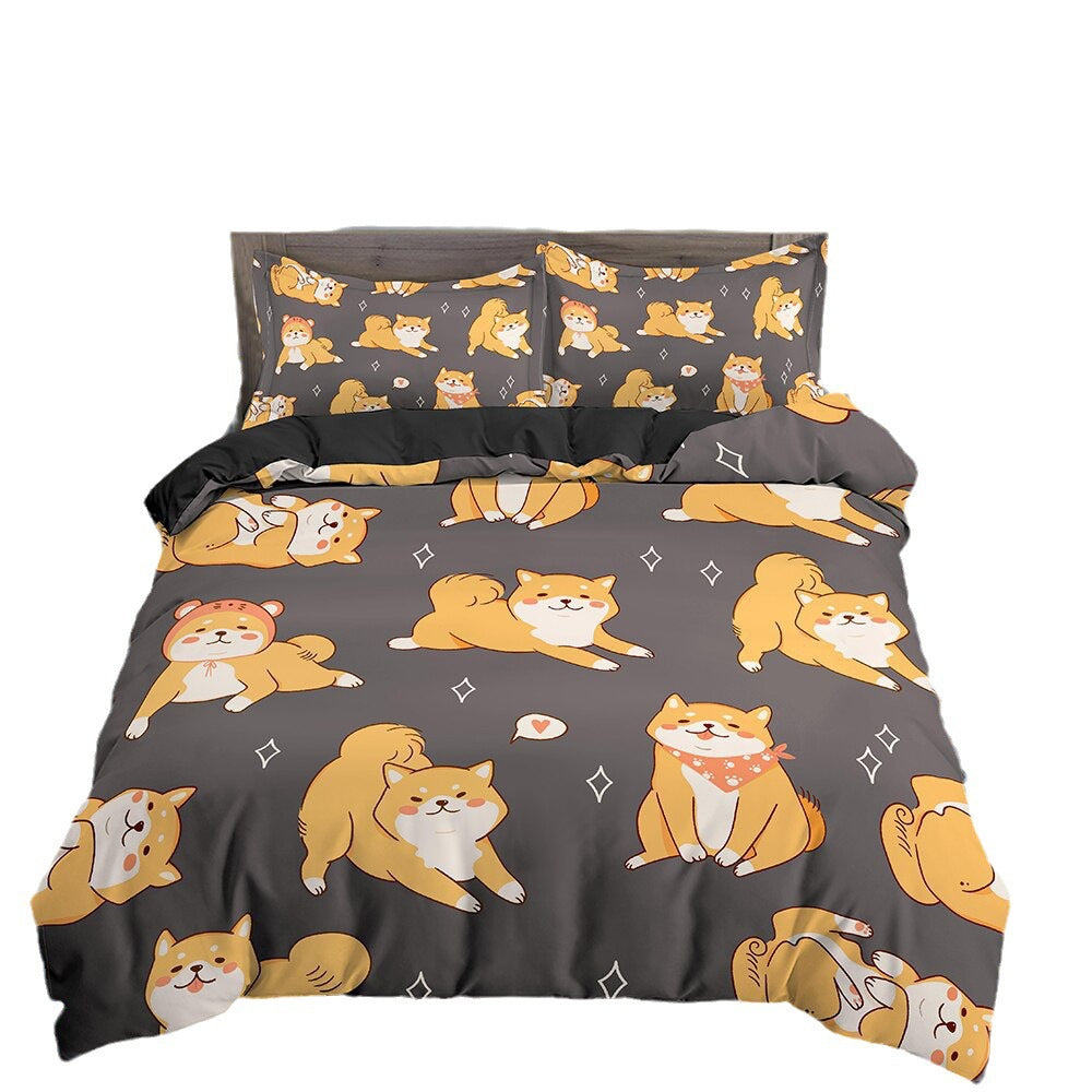 Three-piece Set Dachshund Bedding