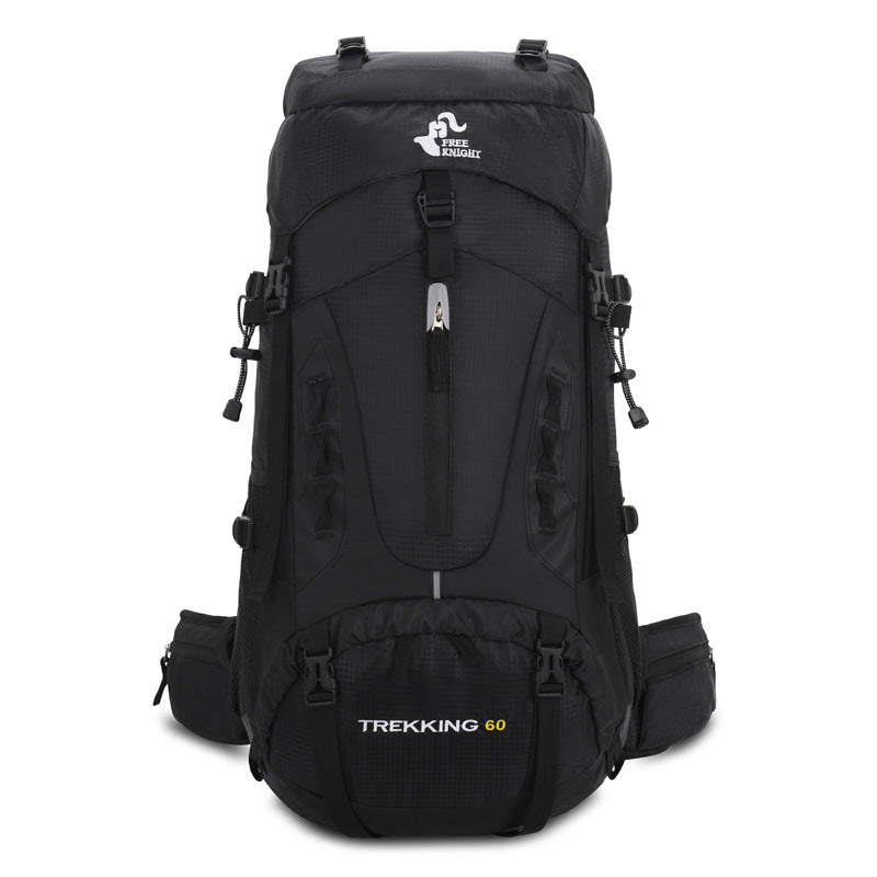 Sac à dos d'alpinisme 60L pour randonnée en extérieur, cadeau de camping, housse de pluie