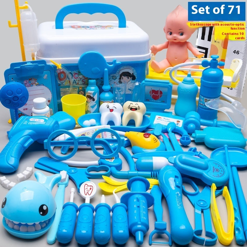 Children Play House Little Doctor Stethoscope Toy Suit