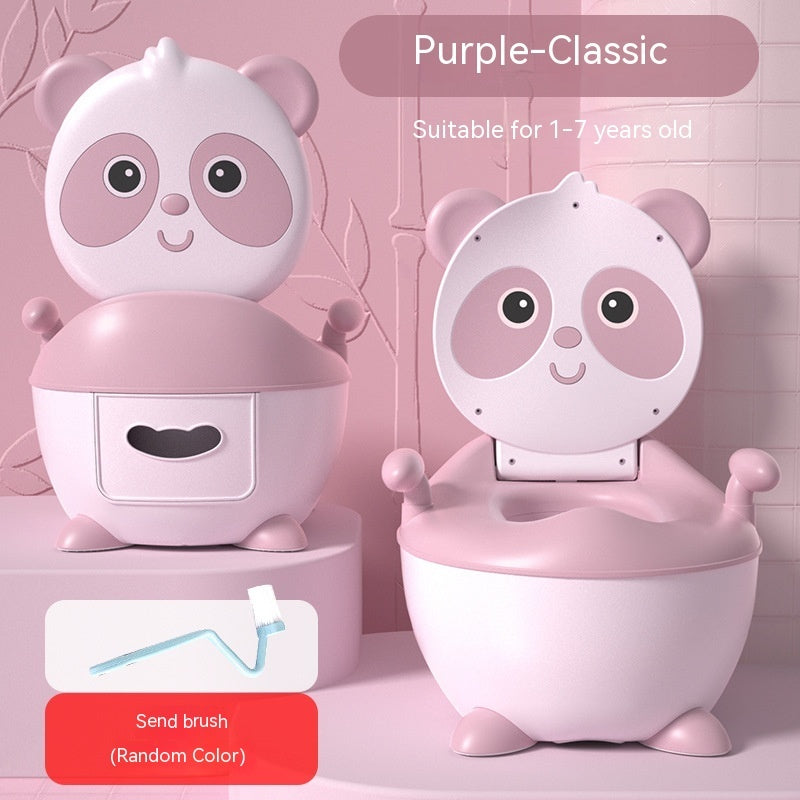 Lesser Panda Children's Toilet Baby Urinal PU Soft Cushion Training Basin
