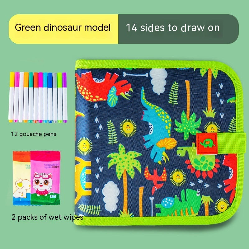 Children's Erasable Picture Book 14 Pages Double-sided Available Painting Book