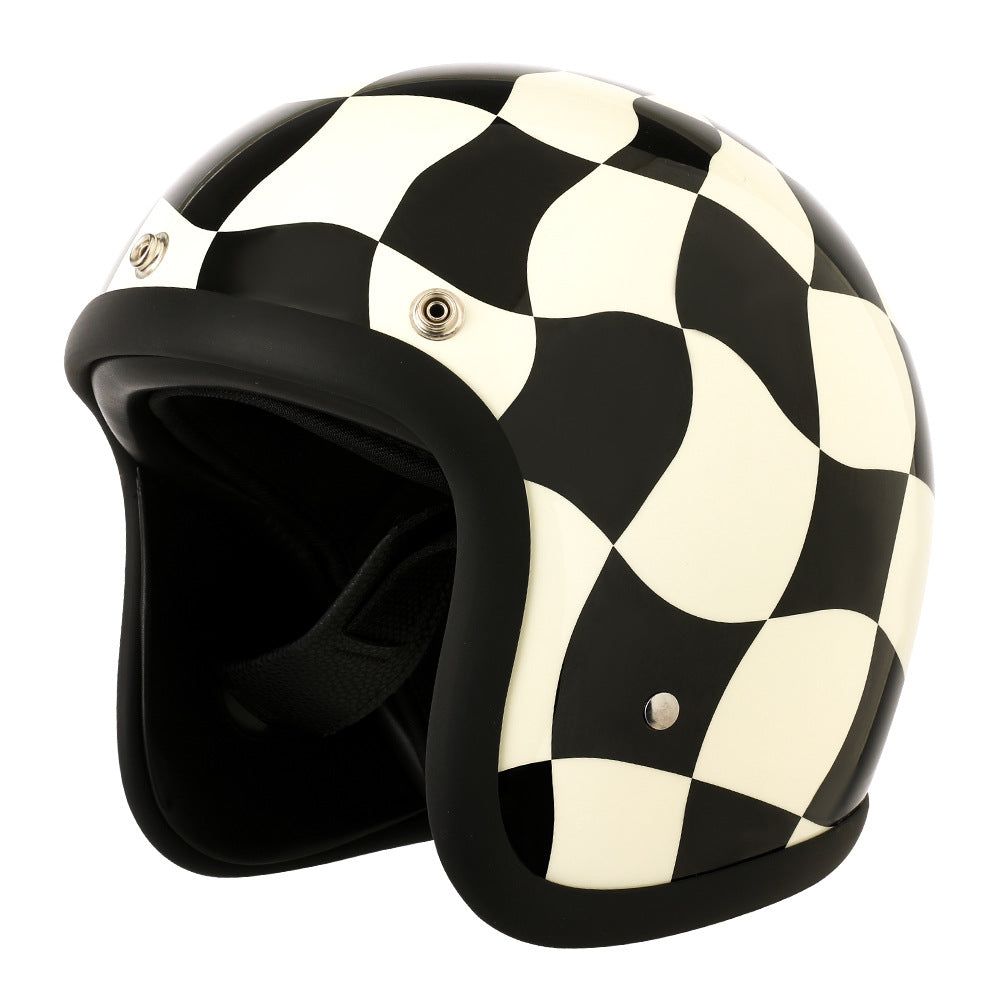 Helmet Men's And Women's Retro FRP Motorcycle