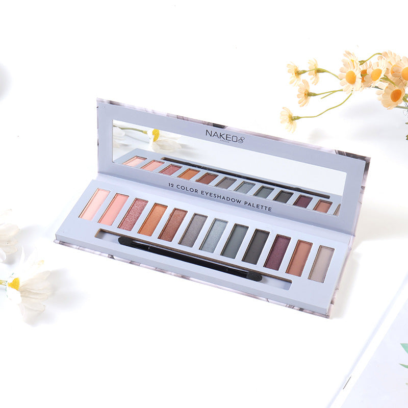 Palette de fards à paupières maquillage, brillante, mate, effet fumé, non tachante